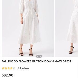 Off white maxi dress